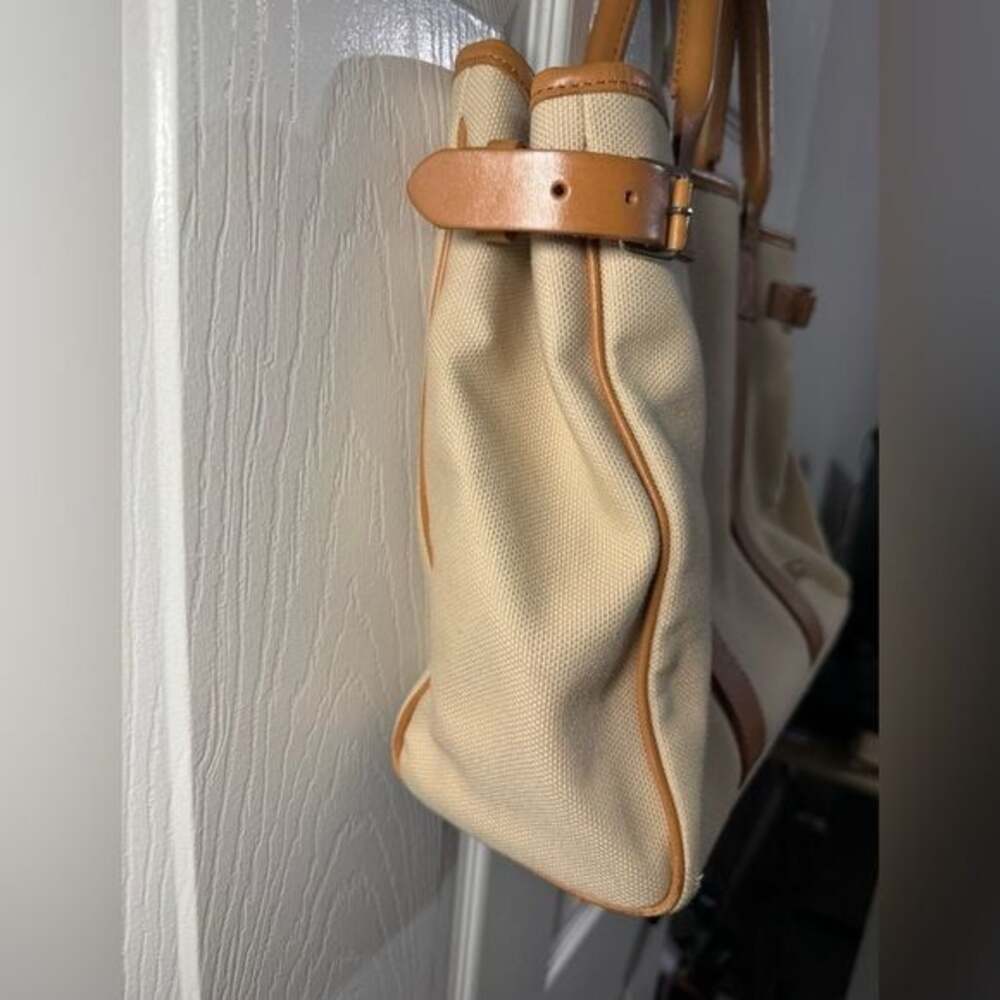 Burberry Authenticated Blue Label Canvas Tote Bag - Picture 5 of 16